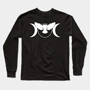 Owl and triple moon Long Sleeve T-Shirt